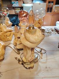 lampada in legno 