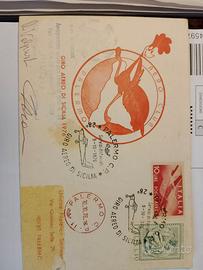 busta viaggiata giro di sicilia in aereo 1976