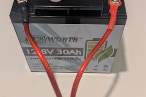 Batteria LiFePO4 12V 30Ah + Anderson