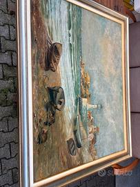 Grande quadro artista indecifrabile