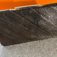 Albertario borsa di lucertola nera