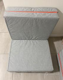 🛋️ 2 Cuscini pieghevoli IKEA – pouf - 4 sezioni