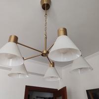 2 Lampadari a 5 bracci Ikea Flugbo 