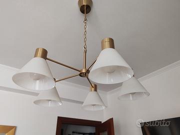 2 Lampadari a 5 bracci Ikea Flugbo 