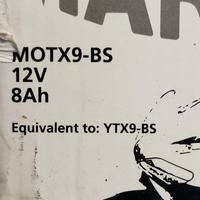 Batteria moto Motx9-bs YTX9-BS