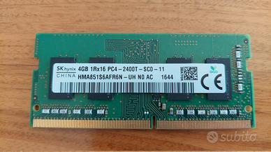 4GB RAM SKHynix DDR4 SODIMM 2400T