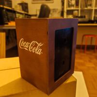 Porta salviette in legno Coca Cola