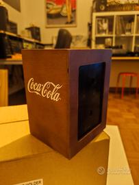 Porta salviette in legno Coca Cola