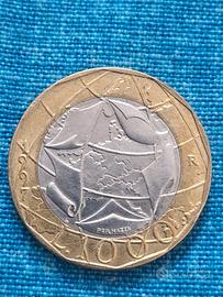 Moneta 1000 lire errata