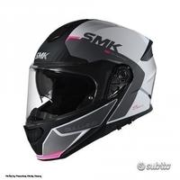 SMK Casco Modulare Gullwing Kresto Bianco Rosa