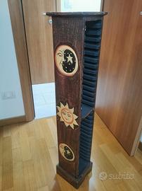 porta cd legno