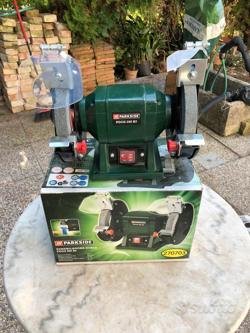 PARKSIDE smerigliatrice doppia PDOS 200B2 - Giardino e Fai da te In