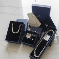 Set Swarovski angelic argento nuove con scatole