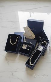 Set Swarovski angelic argento nuove con scatole