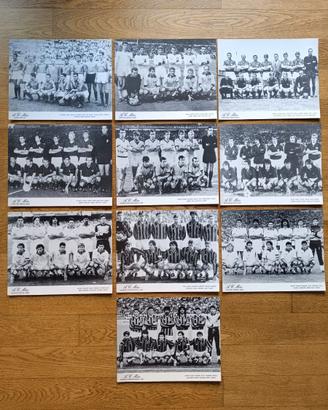 AC Milan lotto 15 Stampe Cartoline Vintage 24x30cm