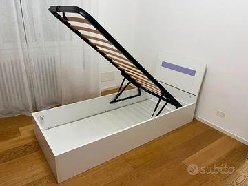 Letto con contenitore