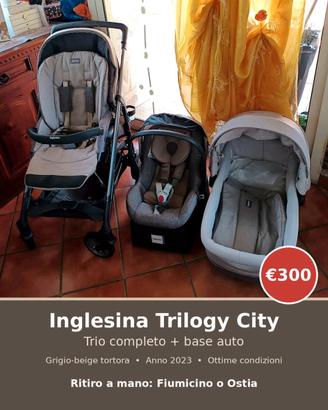 Passeggino Inglesina Trilogy City Trio completo