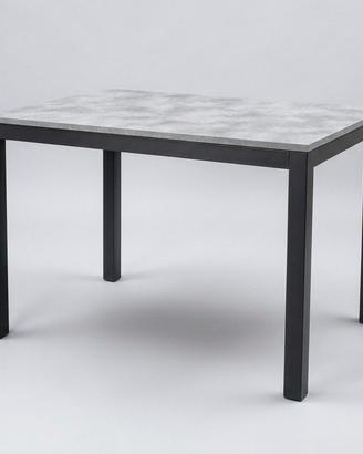Tavolo grigio in metallo allungabile cm. 110x70