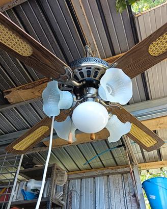 lampadario ventilatore vintage 