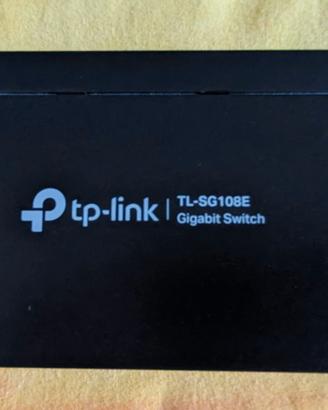 TP-Link TL-SG108E Switch, 8 Porte Gigabit + Cavi