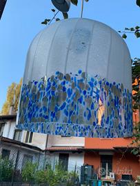 Lampadario a campana in vetro Murano