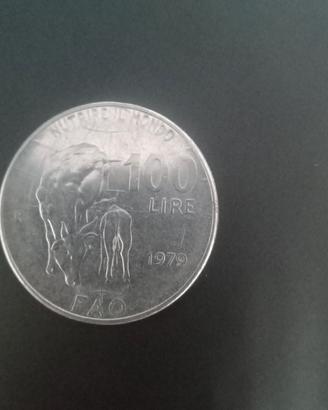 moneta 100 lire 1979 FAO 