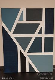 Tela astratta dipinta a mano.