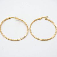 Orecchini a cerchio in oro giallo 18 kt A.149