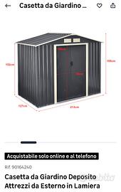 Casetta giardino per attrezzi
