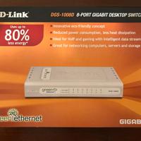 D-Link DGS-1008D 8 port gigabit desktop switch