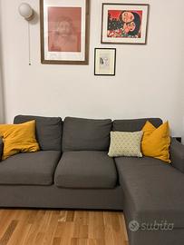 Divano angolare tre posti