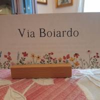 Segnaposto, porta carte menù