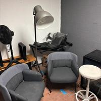 Poltroncine + Lampada + Sgabello