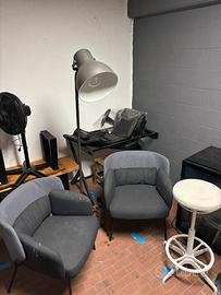 Poltroncine + Lampada + Sgabello