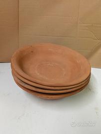 n 4 ciotole in terracotta da decorare 