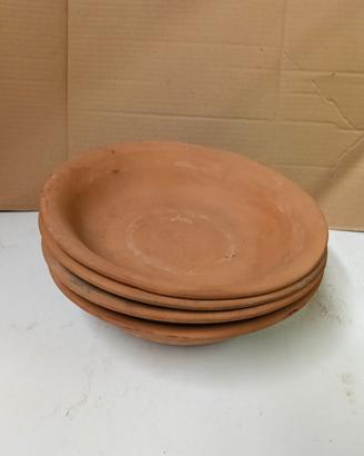 n 4 ciotole in terracotta da decorare 