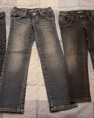 Cinque pantaloni bambina 3 anni