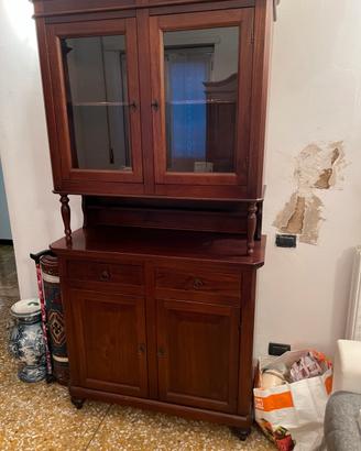 Credenza con vetrina Stile rustico/classico