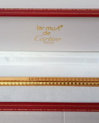Penna a Sfera Must de Cartier Vintage Placcata Oro
