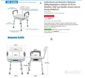 sedia per la doccia