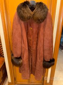 cappotto montone in camoscio