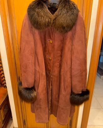 cappotto montone in camoscio