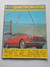 RIVISTA QUATTRORUOTE SETTEMBRE 1962 ANNO VII N°81