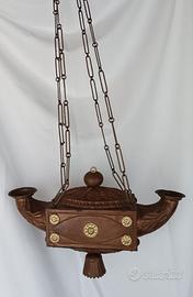 Coppia lampade neoclassiche venete a navicella