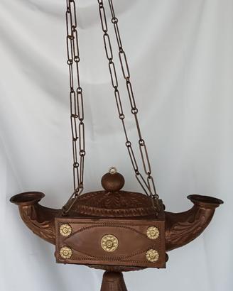 Coppia lampade neoclassiche venete a navicella