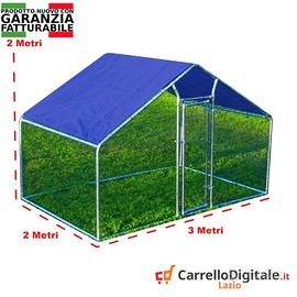 Gabbia per Polli 3x2m x h 2 m – 6 mq - viola