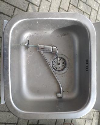 Lavello da incasso inox 46x40