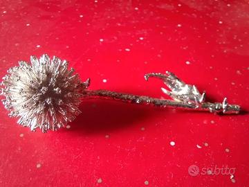 Artistico fiore in argento firmato Pierre  925