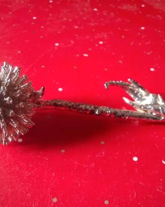 Artistico fiore in argento firmato Pierre  925