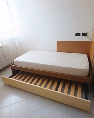LETTO SINGOLO 90x200 CON SECONDO LETTO ESTRAIBILE 